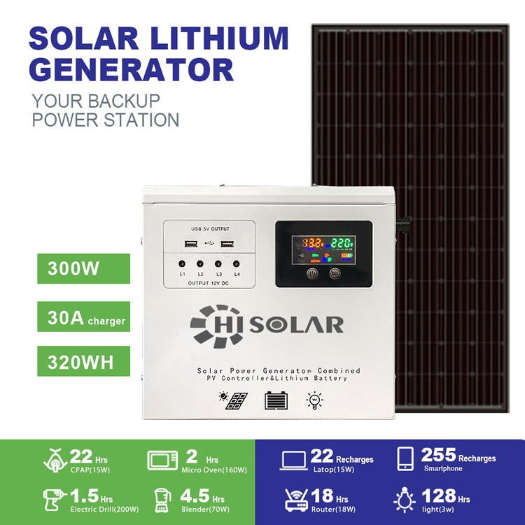 3000W 6000W 1000W Портативный солнечный литиевый генератор